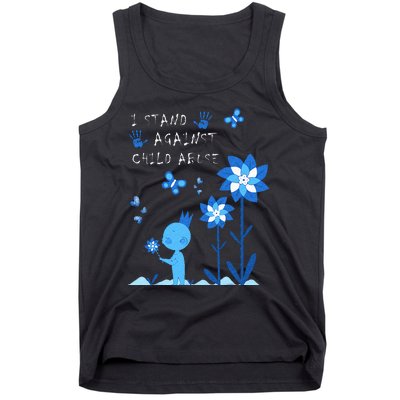 April Child Abuse Awareness Month Teacher Matching Tank Top