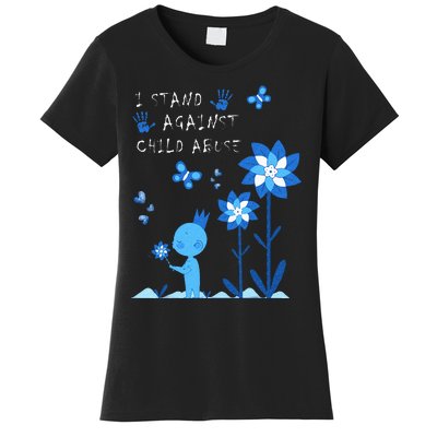 April Child Abuse Awareness Month Teacher Matching Women's T-Shirt