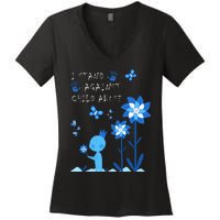 April Child Abuse Awareness Month Teacher Matching Women's V-Neck T-Shirt