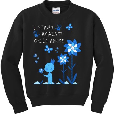 April Child Abuse Awareness Month Teacher Matching Kids Sweatshirt