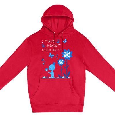 April Child Abuse Awareness Month Teacher Matching Premium Pullover Hoodie