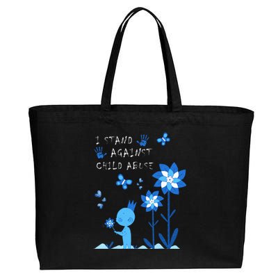 April Child Abuse Awareness Month Teacher Matching Cotton Canvas Jumbo Tote