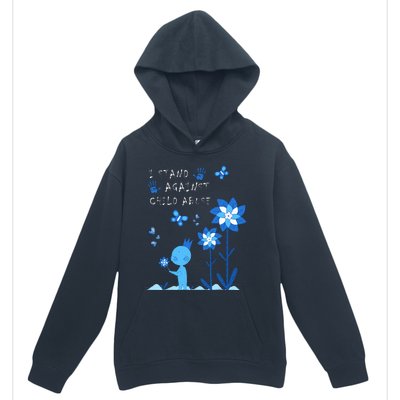 April Child Abuse Awareness Month Teacher Matching Urban Pullover Hoodie