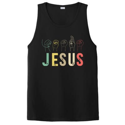 ASL Christian American Sign Language Religious Deaf Pride PosiCharge Competitor Tank