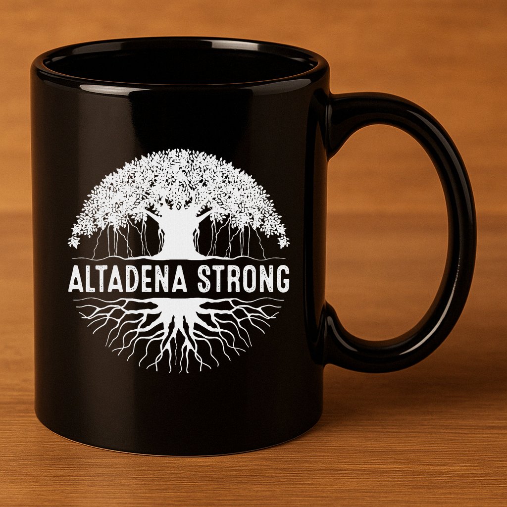 Altadena California 11oz C Handle Ceramic Mug