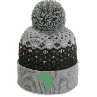 African Continent And Map Of Africa Clothing And Gift The Baniff Cuffed Pom Beanie