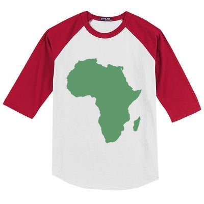 African Continent And Map Of Africa Clothing And Gift Kids Colorblock Raglan Jersey