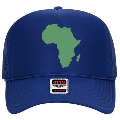 African Continent And Map Of Africa Clothing And Gift High Crown Mesh Back Trucker Hat