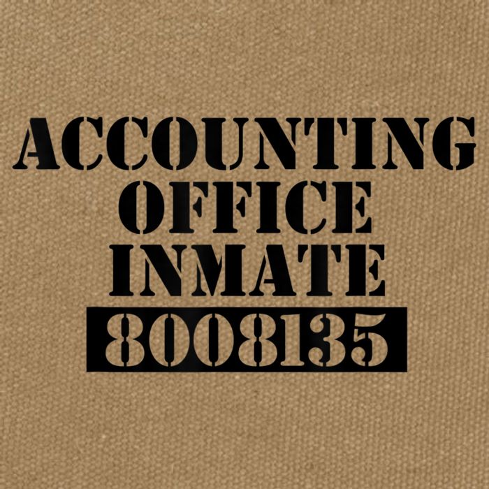 Accountant Costume Accounting Office Inmate Costume Cotton Canvas Backpack