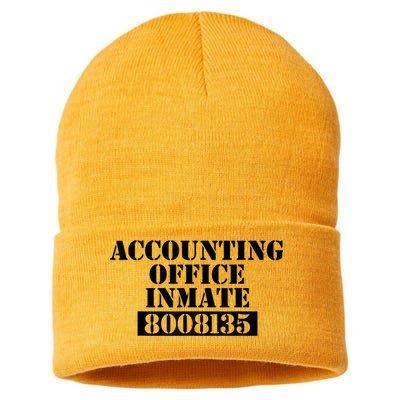 Accountant Costume Accounting Office Inmate Costume Sustainable Knit Beanie