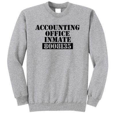 Accountant Costume Accounting Office Inmate Costume Tall Sweatshirt