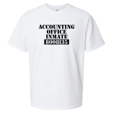 Accountant Costume Accounting Office Inmate Costume Sueded Cloud Jersey T-Shirt