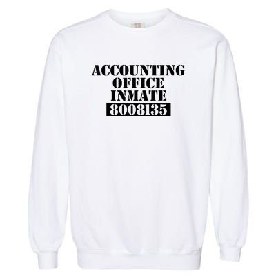 Accountant Costume Accounting Office Inmate Costume Garment-Dyed Sweatshirt