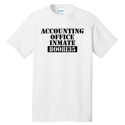 Accountant Costume Accounting Office Inmate Costume Tall T-Shirt