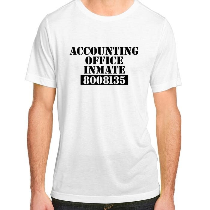 Accountant Costume Accounting Office Inmate Costume Adult ChromaSoft Performance T-Shirt