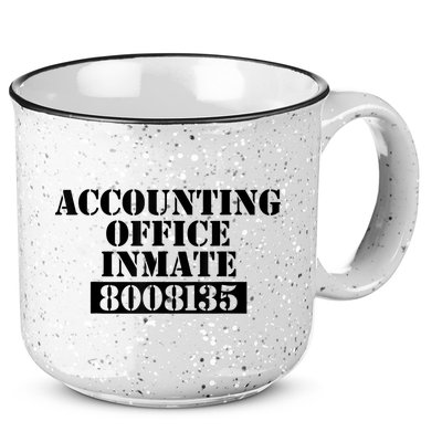 Accountant Costume Accounting Office Inmate Costume 15oz Campfire Ceramic Mug