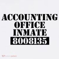 Accountant Costume Accounting Office Inmate Costume Flatbill Hat