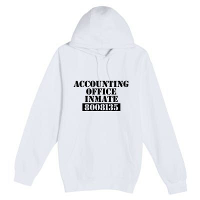 Accountant Costume Accounting Office Inmate Costume Premium Pullover Hoodie