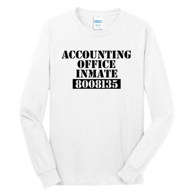 Accountant Costume Accounting Office Inmate Costume Tall Long Sleeve T-Shirt