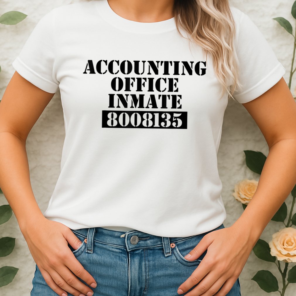 Accountant Costume Accounting Office Inmate Costume Womens T-Shirt