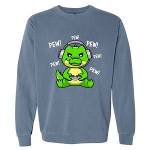 Alligator Crocodile Garment-Dyed Sweatshirt