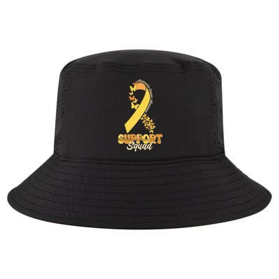 Appendix Cancer Awareness Support Squad Ribbon Butterflies Cool Comfort Performance Bucket Hat