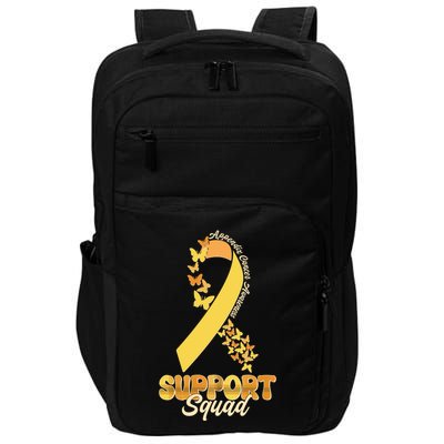 Appendix Cancer Awareness Support Squad Ribbon Butterflies Impact Tech Backpack