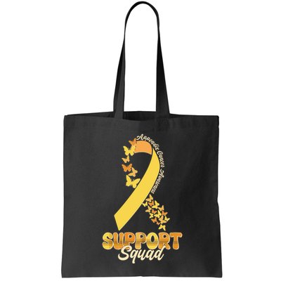 Appendix Cancer Awareness Support Squad Ribbon Butterflies Bag
