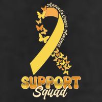 Appendix Cancer Awareness Support Squad Ribbon Butterflies Golf Towel