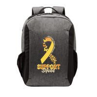 Appendix Cancer Awareness Support Squad Ribbon Butterflies Vector Backpack