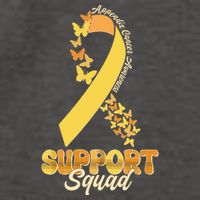 Appendix Cancer Awareness Support Squad Ribbon Butterflies Vector Backpack