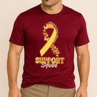 Appendix Cancer Awareness Support Squad Ribbon Butterflies Cooling Performance Crew T-Shirt
