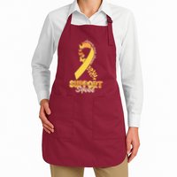Appendix Cancer Awareness Support Squad Ribbon Butterflies Apron
