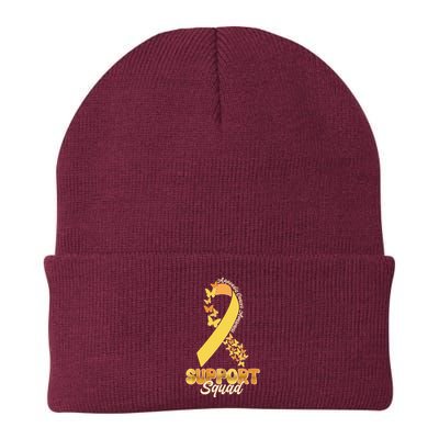 Appendix Cancer Awareness Support Squad Ribbon Butterflies Beanie
