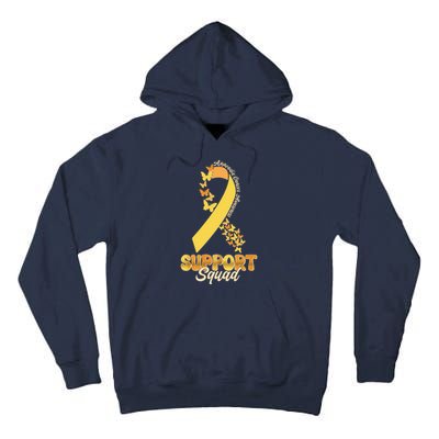 Appendix Cancer Awareness Support Squad Ribbon Butterflies Tall Hoodie