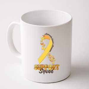 Appendix Cancer Awareness Support Squad Ribbon Butterflies Coffee Mug