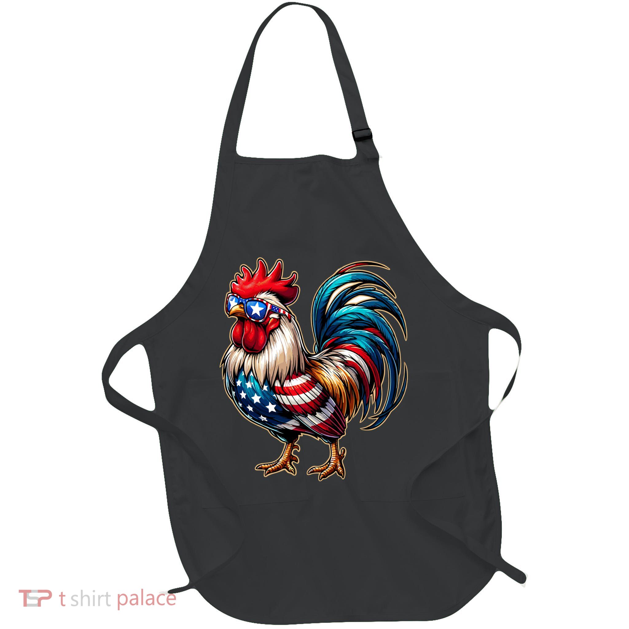American Chicken Full-Length Apron With Pockets