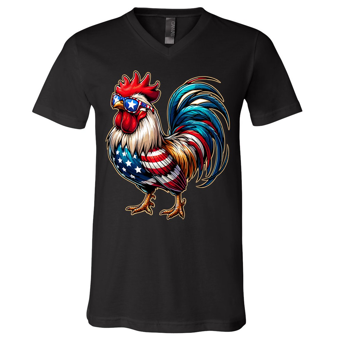American Chicken V-Neck T-Shirt