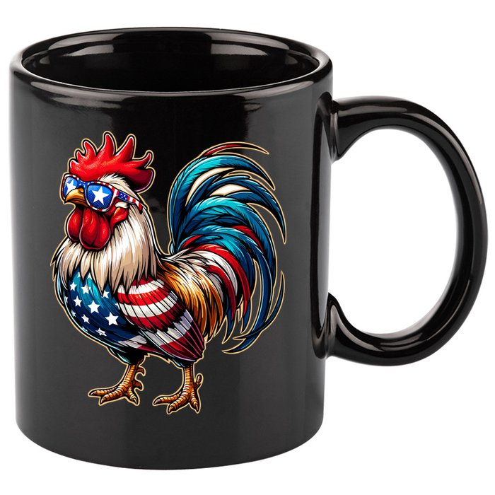 American Chicken 11oz C Handle Ceramic Mug
