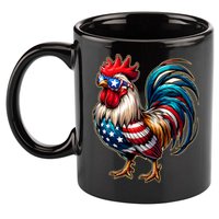 American Chicken 11oz C Handle Ceramic Mug