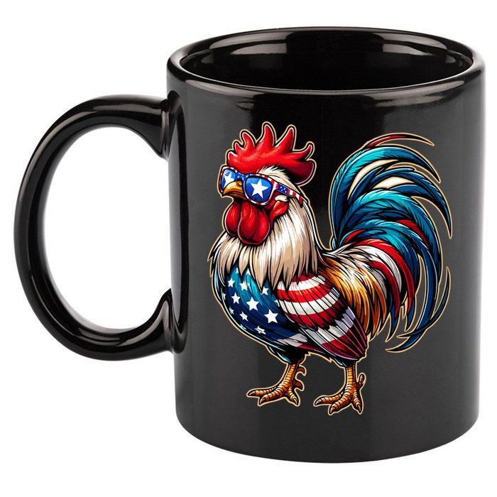 American Chicken 11oz C Handle Ceramic Mug