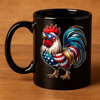 American Chicken 11oz C Handle Ceramic Mug