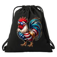 American Chicken Drawstring Bag