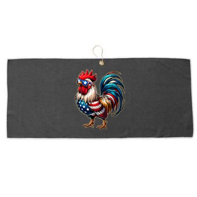 American Chicken Large Microfiber Waffle Golf Towel