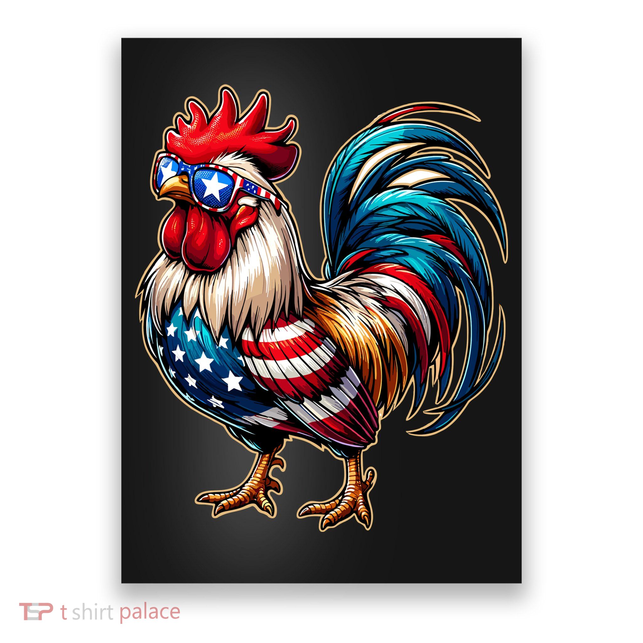 American Chicken Poster