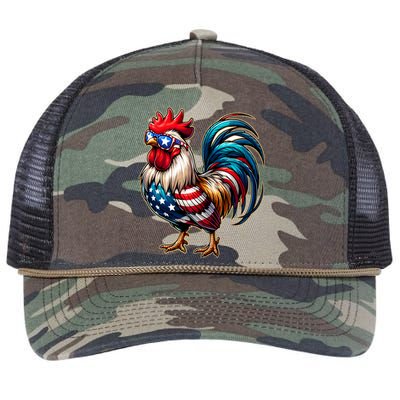 American Chicken Retro Rope Trucker Hat Cap