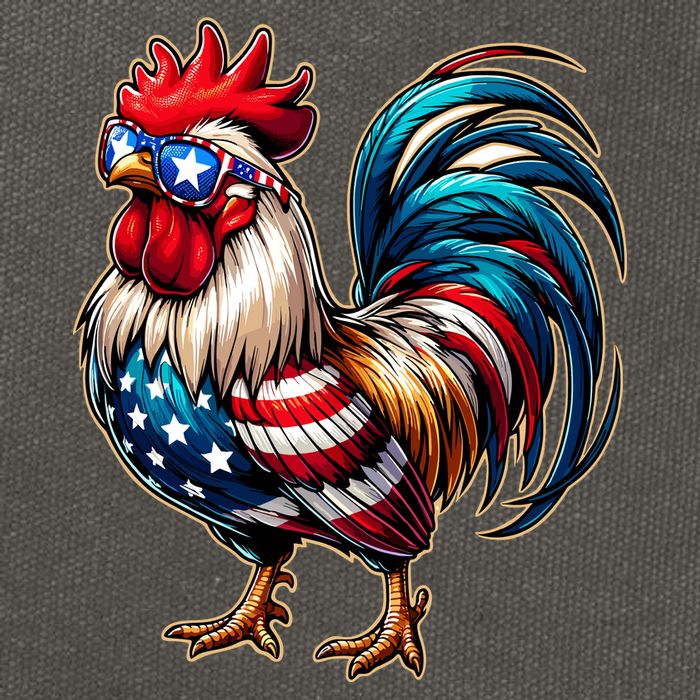 American Chicken Cotton Canvas Backpack