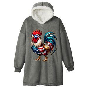 American Chicken Hooded Wearable Blanket