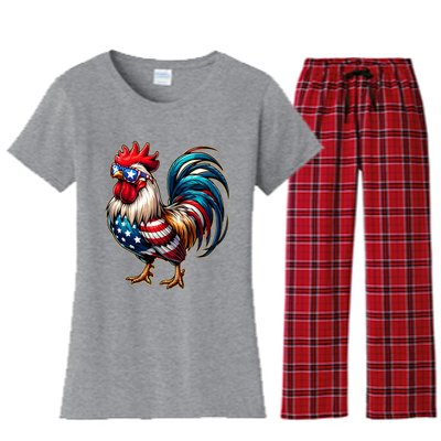 American Chicken Women's Flannel Pajama Set