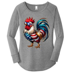 American Chicken Women's Perfect Tri Tunic Long Sleeve Shirt